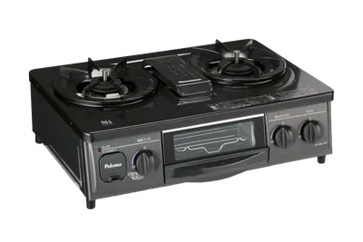 冷蔵庫白黒2台 グリル付きコンロ都市ガス用